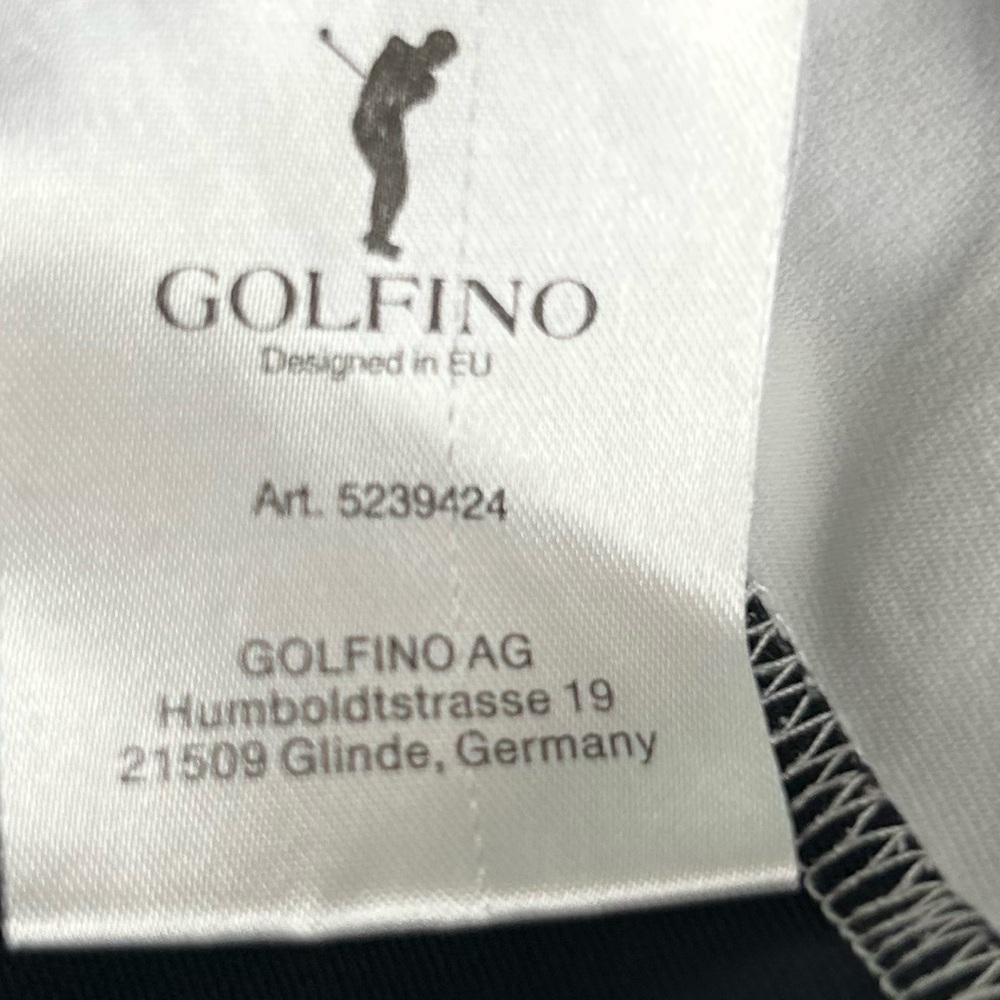 Golfino Black, White & Green Quarter-Zip Pullover Size 8 - Picture 5 of 5